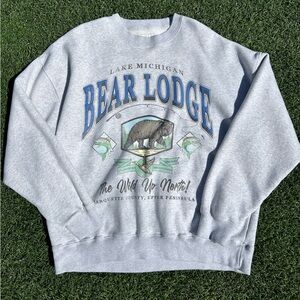 Abercrombie & Fitch Bear Lodge CrewNeck, Size L